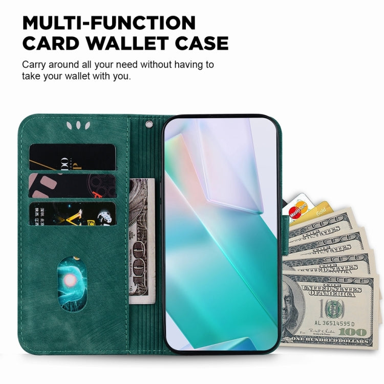 For Motorola Edge 2024 Little Tiger Embossed Leather Phone Case(Green) - Motorola Cases by PMC Jewellery | Online Shopping South Africa | PMC Jewellery | Buy Now Pay Later Mobicred