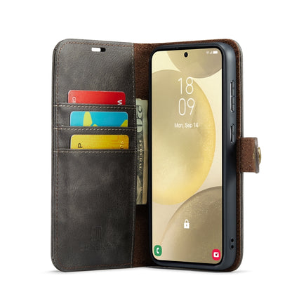 For Samsung Galaxy S24 5G DG.MING Crazy Horse Texture Detachable Magnetic Leather Case(Grey) - Galaxy S24 5G Cases by DG.MING | Online Shopping South Africa | PMC Jewellery | Buy Now Pay Later Mobicred