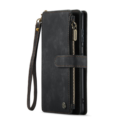 For Samsung Galaxy A25 4G CaseMe C30 Card Slots Zipper Wallet Leather Phone Case(Black) - Galaxy Phone Cases by CaseMe | Online Shopping South Africa | PMC Jewellery | Buy Now Pay Later Mobicred