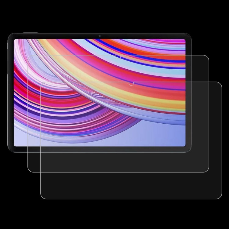 For Xiaomi Redmi Pad Pro 2pcs 9H 0.3mm Explosion-proof Tempered Glass Film - More Tablet Tempered Glass by PMC TechLife | Online Shopping South Africa | PMC TechLife | Buy Now Pay Later Mobicred