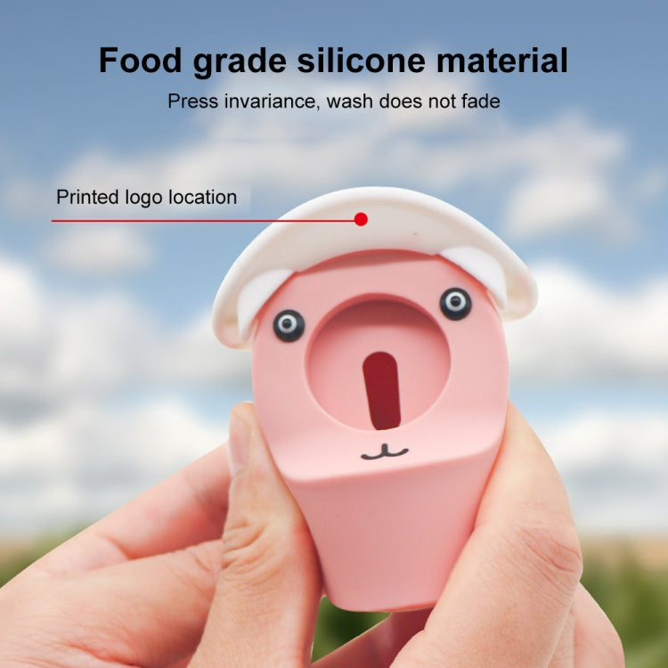 For Apple Watch Series Hat Bear Shaped Silicone Charging Base(Mint Green) - Charger / Holder by PMC TechLife | Online Shopping South Africa | PMC TechLife | Buy Now Pay Later Mobicred