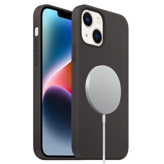 For iPhone 15 Plus MagSafe Liquid Silicone Full Coverage Phone Case(Black) - iPhone 15 Plus Cases by PMC Jewellery | Online Shopping South Africa | PMC Jewellery