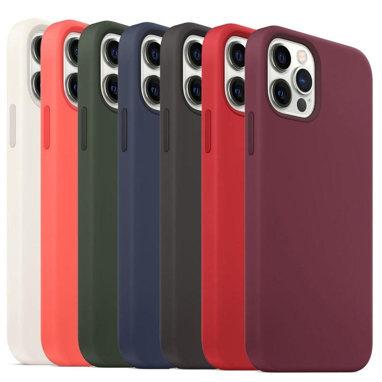 For iPhone 14 Plus MagSafe Liquid Silicone Full Coverage Phone Case(Wine Red) - iPhone 14 Plus Cases by PMC Jewellery | Online Shopping South Africa | PMC Jewellery