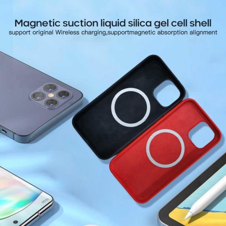 For iPhone 15 MagSafe Liquid Silicone Full Coverage Phone Case(Wine Red) - iPhone 15 Cases by PMC Jewellery | Online Shopping South Africa | PMC Jewellery