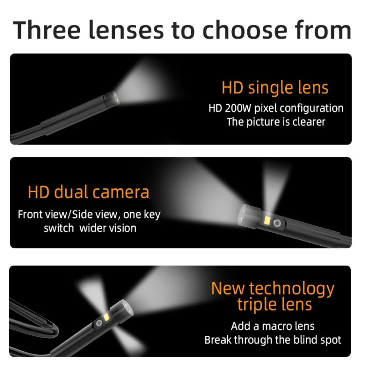T23 8mm Single Lens 7 inch Screen Industrial Endoscope, Spec:5m Tube -  by PMC TechLife | Online Shopping South Africa | PMC TechLife | Buy Now Pay Later Mobicred