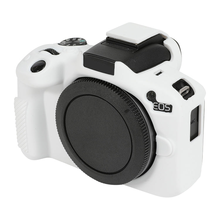 For Canon EOS R50 Soft Silicone Protective Case(White) - Protective Case by PMC TechLife | Online Shopping South Africa | PMC TechLife