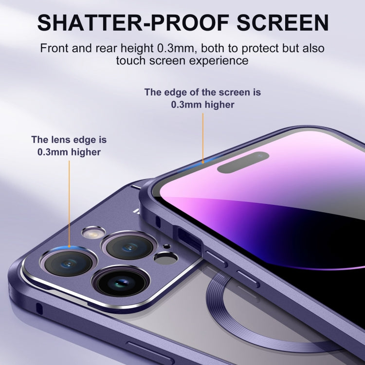 For iPhone 13 Pro Max Aromatherapy Holder Single-sided MagSafe Magnetic Phone Case(Purple) - iPhone 13 Pro Max Cases by PMc TechLife | Online Shopping South Africa | PMc TechLife | Buy Now Pay Later Mobicred