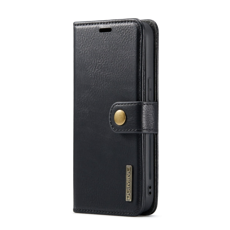 For iPhone 15 Plus DG.MING Crazy Horse Texture Detachable Magnetic Leather Phone Case(Black) - iPhone 15 Plus Cases by DG.MING | Online Shopping South Africa | PMC Jewellery | Buy Now Pay Later Mobicred