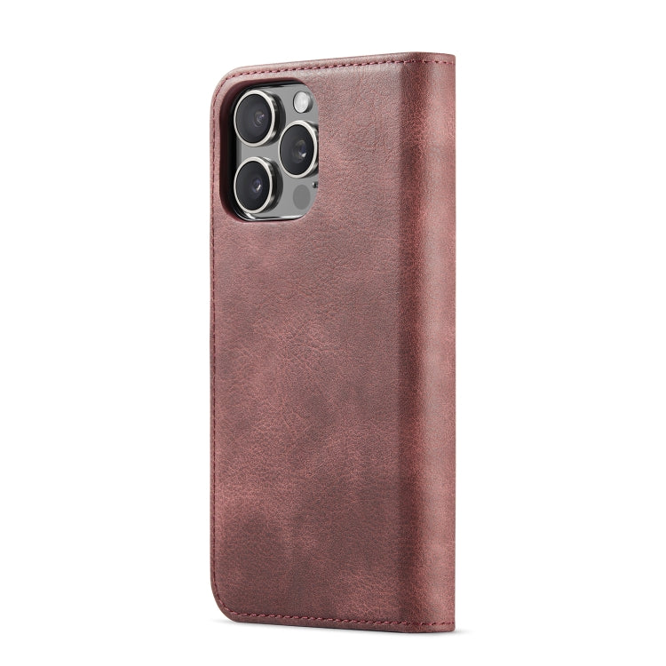 For iPhone 16 Pro DG.MING Crazy Horse Texture Detachable Magnetic Leather Phone Case(Red) - free shipping - PMC Jewellery - Order now!