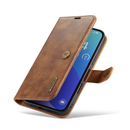 For iPhone 16 Pro DG.MING Crazy Horse Texture Detachable Magnetic Leather Phone Case(Brown) - iPhone 16 Pro Cases by DG.MING | Online Shopping South Africa | PMC Jewellery | Buy Now Pay Later Mobicred