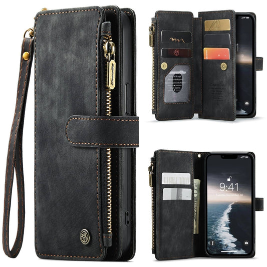 For iPhone 15 Plus CaseMe C30 Multifunctional Leather Phone Case(Black) - iPhone 15 Plus Cases by CaseMe | Online Shopping South Africa | PMC Jewellery | Buy Now Pay Later Mobicred