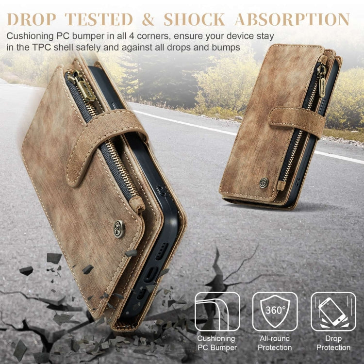 For iPhone 15 Pro Max CaseMe C30 Multifunctional Leather Phone Case(Brown) - free shipping - PMC Jewellery - Order now!
