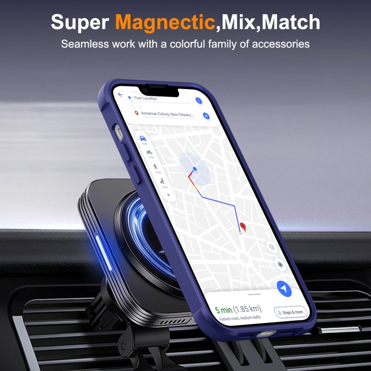 For iPhone 15 Plus MagSafe Magnetic Rotating Holder Phone Case(Klein Blue) - iPhone 15 Plus Cases by PMC Jewellery | Online Shopping South Africa | PMC Jewellery