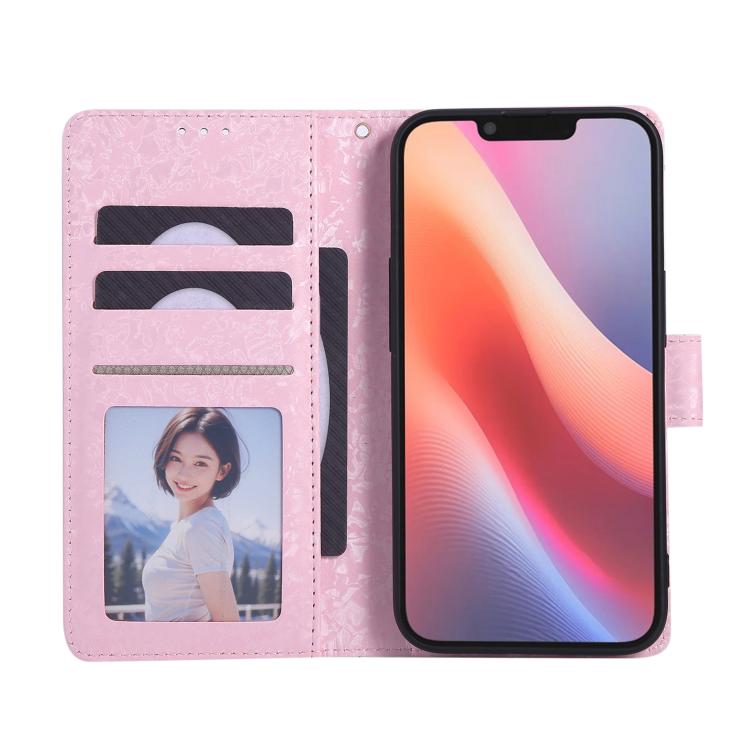 For iPhone 16e Bronzing Painting RFID Leather Case(Pastoral Rose) - free shipping - PMC TechLife - Order now!