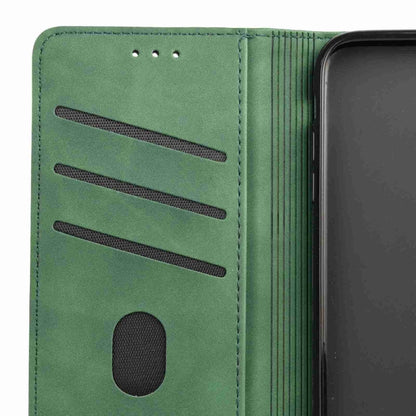 For iPhone 16 Pro Skin Feel Splicing Leather Phone Case(Green) - iPhone 16 Pro Cases by PMC Jewellery | Online Shopping South Africa | PMC Jewellery | Buy Now Pay Later Mobicred