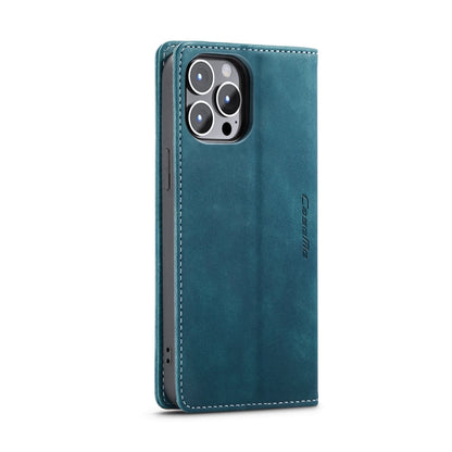 For iPhone 15 Pro CaseMe 013 Multifunctional Horizontal Flip Leather Phone Case(Blue) - iPhone 15 Pro Cases by CaseMe | Online Shopping South Africa | PMC Jewellery | Buy Now Pay Later Mobicred