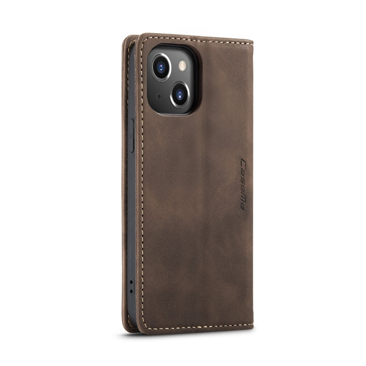 For iPhone 15 Plus CaseMe 013 Multifunctional Horizontal Flip Leather Phone Case(Coffee) - iPhone 15 Plus Cases by CaseMe | Online Shopping South Africa | PMC Jewellery | Buy Now Pay Later Mobicred