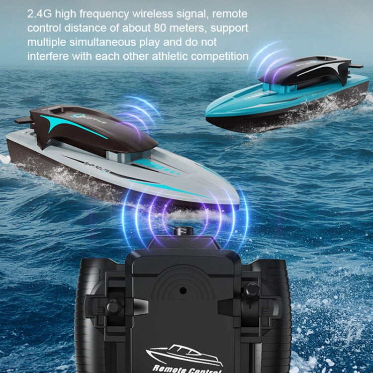 LS-XDU/RC B5 High Speed Remote Control Toy Boat with Colorful Light(Silver) - RC Boats by PMC Jewellery | Online Shopping South Africa | PMC Jewellery | Buy Now Pay Later Mobicred