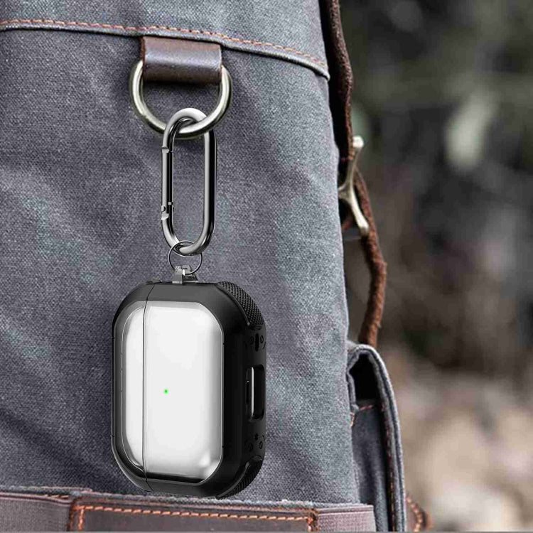 For AirPods Pro 2 Thunder Transparent Armor Wireless Earphones Protective Case(Green) - For AirPods Pro 2 by PMC Jewellery | Online Shopping South Africa | PMC Jewellery | Buy Now Pay Later Mobicred
