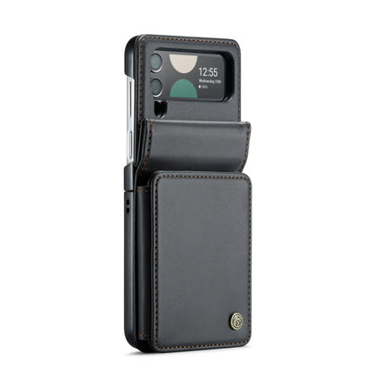 For Samsung Galaxy Z Flip3 5G CaseMe C22 PC+TPU Business Style RFID Anti-theft Leather Phone Case(Black) - Galaxy Phone Cases by CaseMe | Online Shopping South Africa | PMC Jewellery | Buy Now Pay Later Mobicred