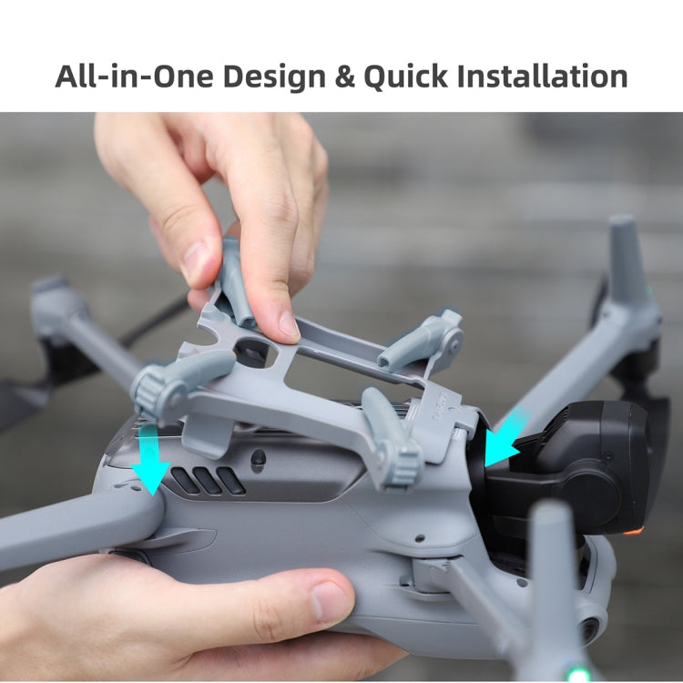 For DJI Air 3 Sunnylife LG664 Foldable Spider Landing Gear(Orange) - Landing Gear by Sunnylife | Online Shopping South Africa | PMC TechLife | Buy Now Pay Later Mobicred