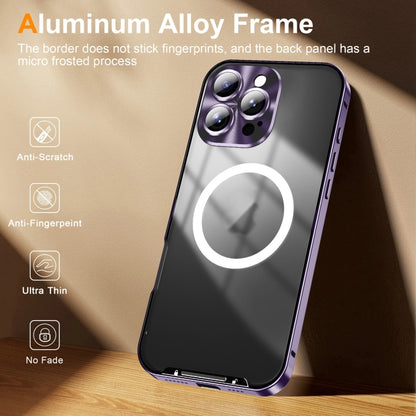 For iPhone 16 Pro Frosted Metal Phone Case(Purple) - iPhone 16 Pro Cases by PMC Jewellery | Online Shopping South Africa | PMC Jewellery | Buy Now Pay Later Mobicred