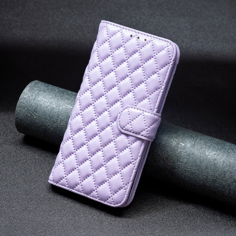 For Honor X7a Diamond Lattice Wallet Flip Leather Phone Case(Purple) - Honor Cases by PMC TechLife | Online Shopping South Africa | PMC TechLife | Buy Now Pay Later Mobicred