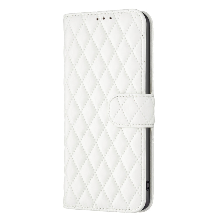 For Honor X8b Diamond Lattice Wallet Flip Leather Phone Case(White) - Honor Cases by PMC TechLife | Online Shopping South Africa | PMC TechLife | Buy Now Pay Later Mobicred