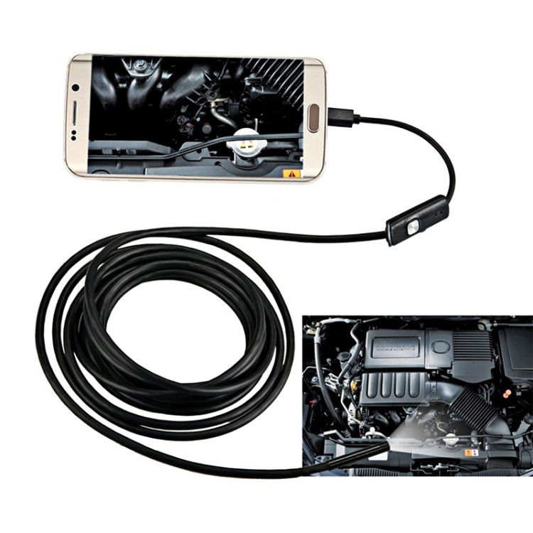 AN97 Waterproof Micro USB Endoscope Hard Tube Inspection Camera for Parts of OTG Function Android Mobile Phone, with 6 LEDs, Lens Diameter:7mm(Length: 2m) -  by PMC Jewellery | Online Shopping South Africa | PMC Jewellery | Buy Now Pay Later Mobicred