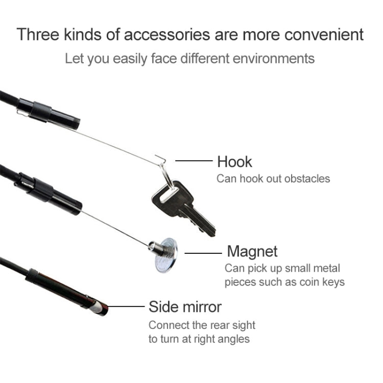 AN97 Waterproof Micro USB Endoscope Hard Tube Inspection Camera for Parts of OTG Function Android Mobile Phone, with 6 LEDs, Lens Diameter:7mm(Length: 3.5m) -  by PMC Jewellery | Online Shopping South Africa | PMC Jewellery | Buy Now Pay Later Mobicred