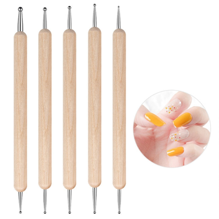 5pcs / Set Dual Head Nail Art Dot Pen Nail Tools - Nail Art Equipment by PMC Jewellery | Online Shopping South Africa | PMC Jewellery | Buy Now Pay Later Mobicred