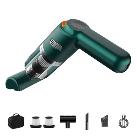 KBN-010 10000Pa Powerful Car Cordless Vacuum Cleaner Handheld Cleaning Tool, Spec:Deluxe Version(Dark Green) - Vacuum Cleaner by PMC Jewellery | Online Shopping South Africa | PMC Jewellery | Buy Now Pay Later Mobicred