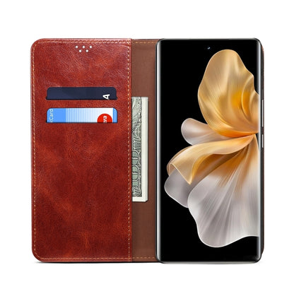 For Huawei Pura 70 Ultra Oil Wax Crazy Horse Texture Leather Phone Case(Brown) - Huawei Cases by PMC Jewellery | Online Shopping South Africa | PMC Jewellery | Buy Now Pay Later Mobicred