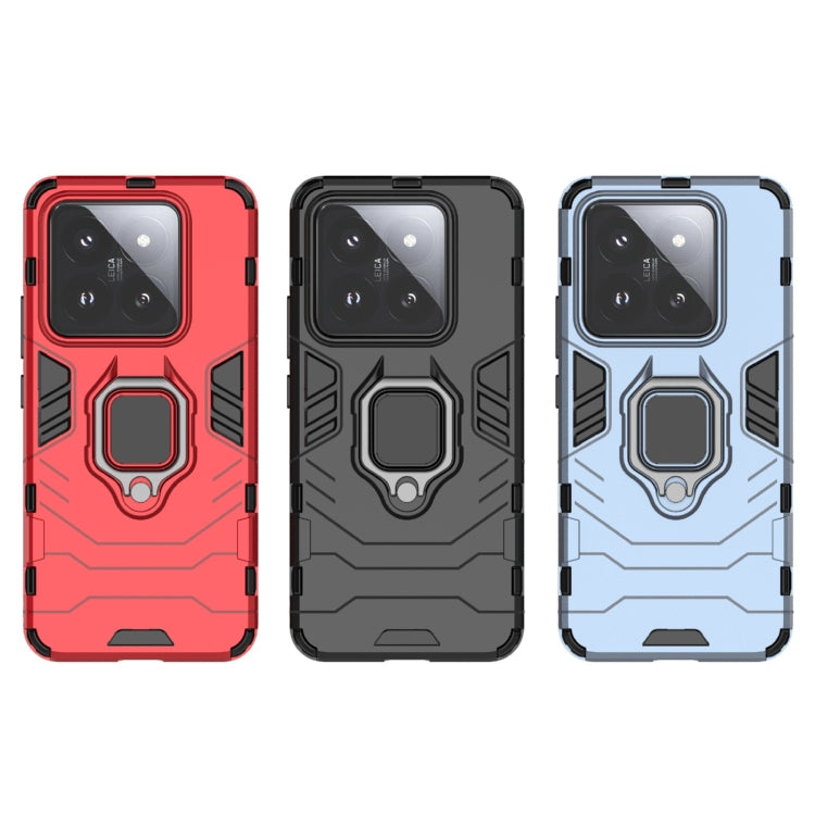 For Xiaomi 14 Pro Shockproof PC + TPU Holder Phone Case(Black) - free shipping - PMC TechLife - Order now!