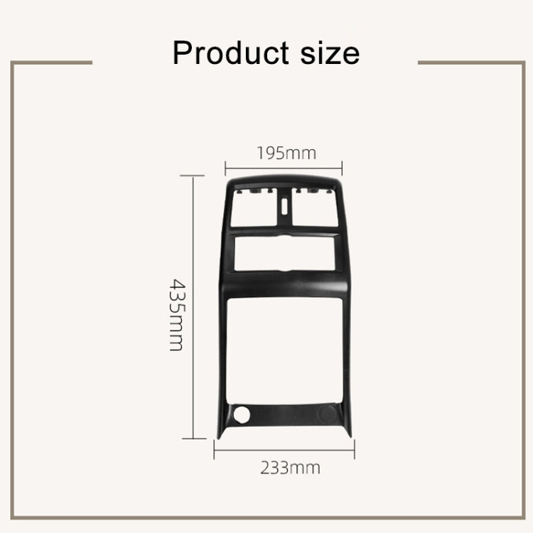 For Mercedes Benz ML320 / GL450 Car Rear Air Conditioner Air Outlet Panel Cover 166 680 7003, Style:Single Hole(Grey) - Air Conditioning System by PMC Jewellery | Online Shopping South Africa | PMC Jewellery | Buy Now Pay Later Mobicred