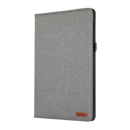 For Samsung Galaxy Tab S9+ / S10+ Horizontal Flip TPU + Fabric PU Leather Tablet Case(Grey) - Other Galaxy Tab PC by PMC Jewellery | Online Shopping South Africa | PMC Jewellery | Buy Now Pay Later Mobicred