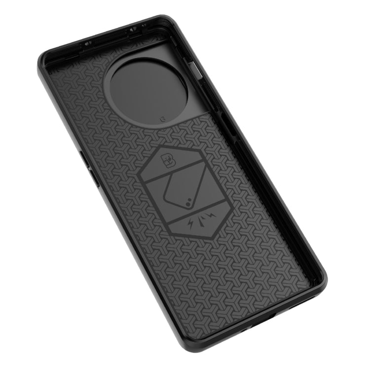 For OnePlus 11 5G Sliding Camshield TPU + PC Shockproof Phone Case with Holder(Green) - OnePlus Cases by PMC TechLife | Online Shopping South Africa | PMC TechLife | Buy Now Pay Later Mobicred