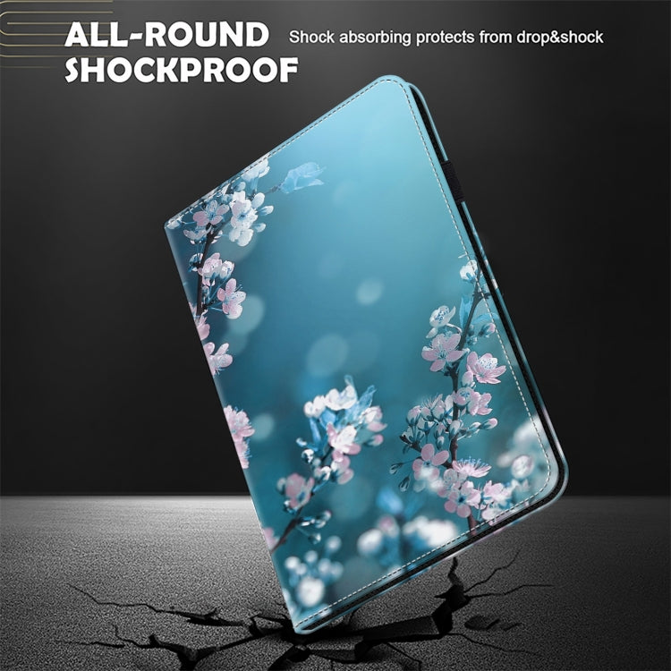 For iPad Air 11 2024 / Pro 11 2022 Crystal Texture Painted Leather Tablet Case(Plum Bossom) - iPad Pro 11 (2022/2021) Cases by PMC TechLife | Online Shopping South Africa | PMC TechLife | Buy Now Pay Later Mobicred