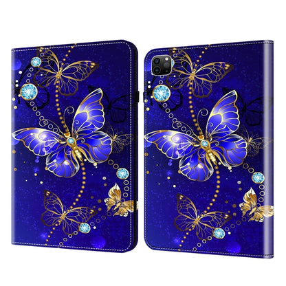 For iPad Air 13 2024 / Pro 12.9 2022 Crystal Texture Painted Leather Tablet Case(Diamond Butterflies) - iPad Pro 12.9 (2022/2021) Cases by PMC Jewellery | Online Shopping South Africa | PMC Jewellery | Buy Now Pay Later Mobicred