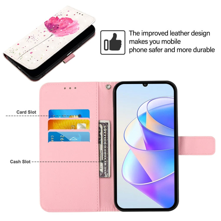 For Huawei Pura 70 3D Painting Horizontal Flip Leather Phone Case(Flower) - Huawei Cases by PMC Jewellery | Online Shopping South Africa | PMC Jewellery | Buy Now Pay Later Mobicred