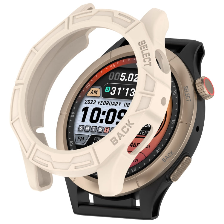 For Amazfit Cheetah / Cheetah Pro Armor Hollow Watch Protective Case(Starlight Color) - Watch Cases by PMC TechLife | Online Shopping South Africa | PMC TechLife