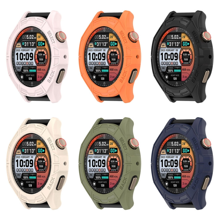 For Amazfit Cheetah / Cheetah Pro Armor Hollow Watch Protective Case(Midnight Blue) - Watch Cases by PMC TechLife | Online Shopping South Africa | PMC TechLife