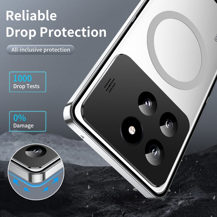 For Xiaomi 14 Pro Aromatherapy Magnetic Metal Phone Case(Silver) - free shipping - PMc TechLife - Order now!