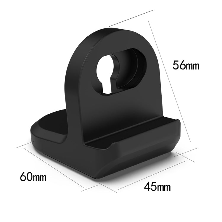 For Amazfit Bip 5 A2215 Smart Watch Silicone Charging Bracket(Black) - Charger by PMC TechLife | Online Shopping South Africa | PMC TechLife | Buy Now Pay Later Mobicred