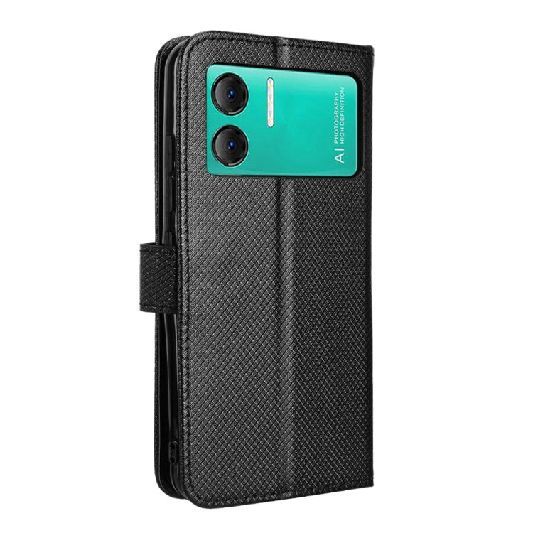 For Doogee X98 Diamond Texture Leather Phone Case(Black) - free shipping - PMC TechLife - Order now!