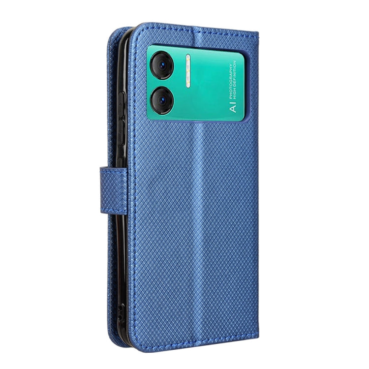 For Doogee X98 Diamond Texture Leather Phone Case(Blue) - Doogee Cases by PMC Jewellery | Online Shopping South Africa | PMC Jewellery | Buy Now Pay Later Mobicred