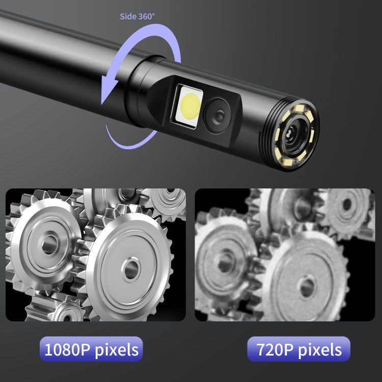 P120 Rotatable 8mm Dual Lenses Industrial Endoscope with Screen, 9mm Tail Pipe Diameter, Spec:2m Tube -  by PMC TechLife | Online Shopping South Africa | PMC TechLife | Buy Now Pay Later Mobicred