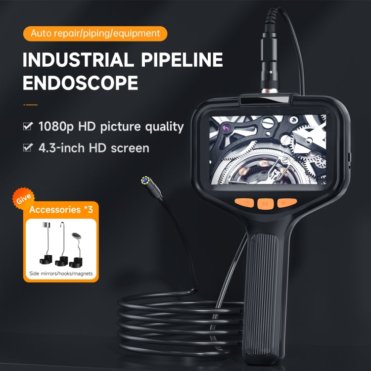 P200 8mm Front Lenses Detachable Industrial Pipeline Endoscope with 4.3 inch Screen, Spec:15m Tube -  by PMC Jewellery | Online Shopping South Africa | PMC Jewellery | Buy Now Pay Later Mobicred