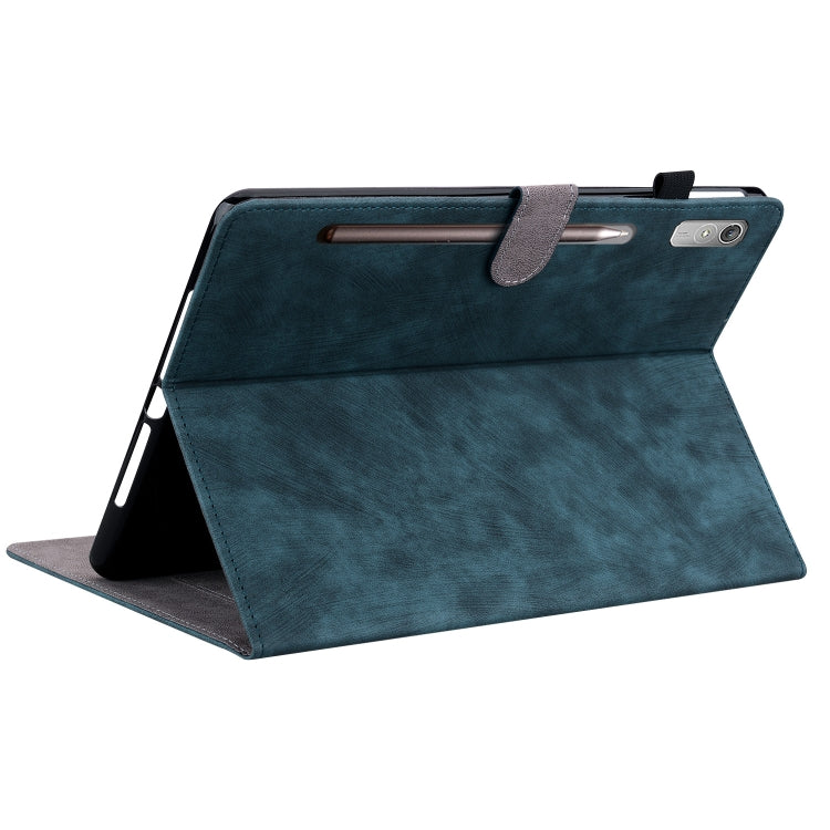 For Lenovo Tab P12 Tiger Pattern Flip Leather Tablet Case(Dark Blue) - Lenovo by PMC TechLife | Online Shopping South Africa | PMC TechLife | Buy Now Pay Later Mobicred