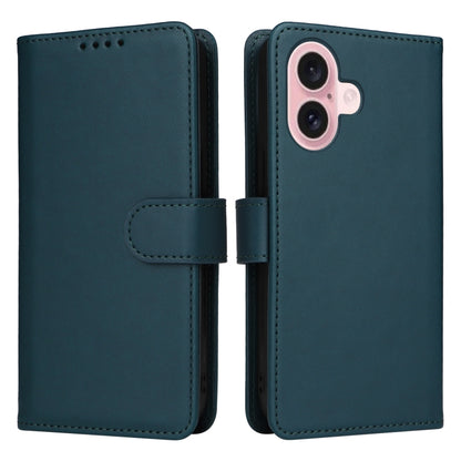 For iPhone 16 Plus BETOPNICE BN-005 2 in 1 Detachable Imitate Genuine Leather Phone Case(Blue) - iPhone 16 Plus Cases by BETOPNICE | Online Shopping South Africa | PMC Jewellery | Buy Now Pay Later Mobicred